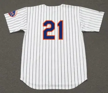 WARREN SPAHN New York Mets 1965 Home Majestic Baseball Throwback Jersey 