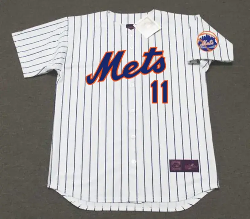 WAYNE GARRETT New York Mets 1969 Home Majestic Baseball Throwback Jersey