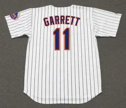 WAYNE GARRETT New York Mets 1969 Home Majestic Baseball Throwback Jersey 