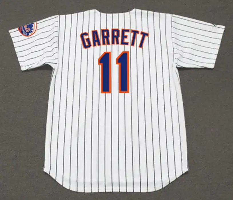WAYNE GARRETT New York Mets 1969 Home Majestic Baseball Throwback Jersey 