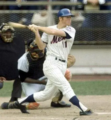 WAYNE GARRETT New York Mets 1969 Home Majestic Baseball Throwback Jersey 