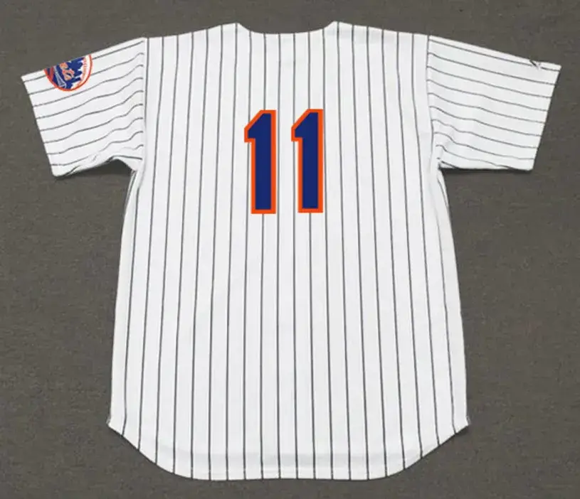 WAYNE GARRETT New York Mets 1969 Home Majestic Baseball Throwback Jersey 