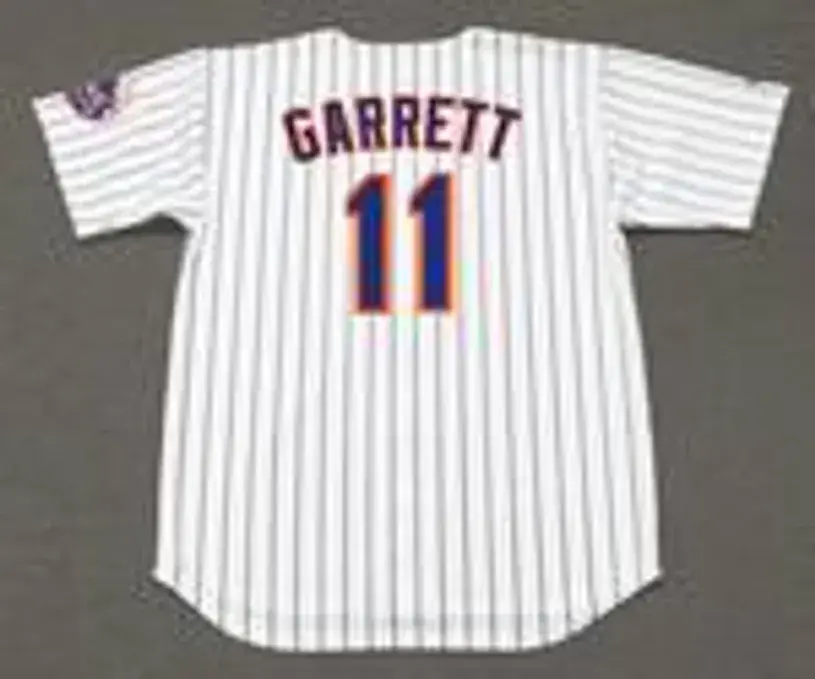 WAYNE GARRETT New York Mets 1969 Home Majestic Baseball Throwback Jersey 