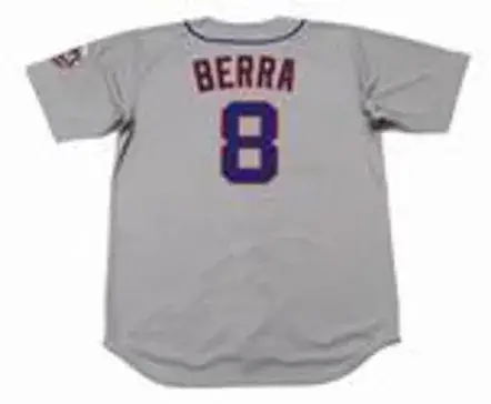 YOGI BERRA New York Mets 1965 Away Majestic Baseball Throwback Jersey 