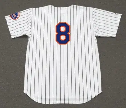 YOGI BERRA New York Mets 1965 Home Majestic Baseball Throwback Jersey 