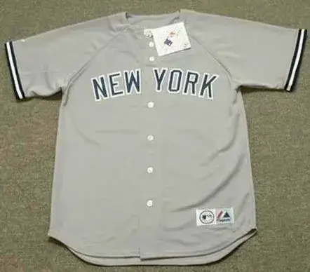 DEION SANDERS New York Yankees 1990 Away Majestic Throwback Baseball Jersey