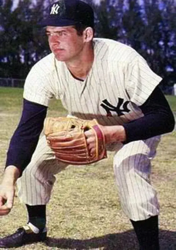 DON LARSEN New York Yankees 1956 Majestic Cooperstown Throwback Home Jersey 