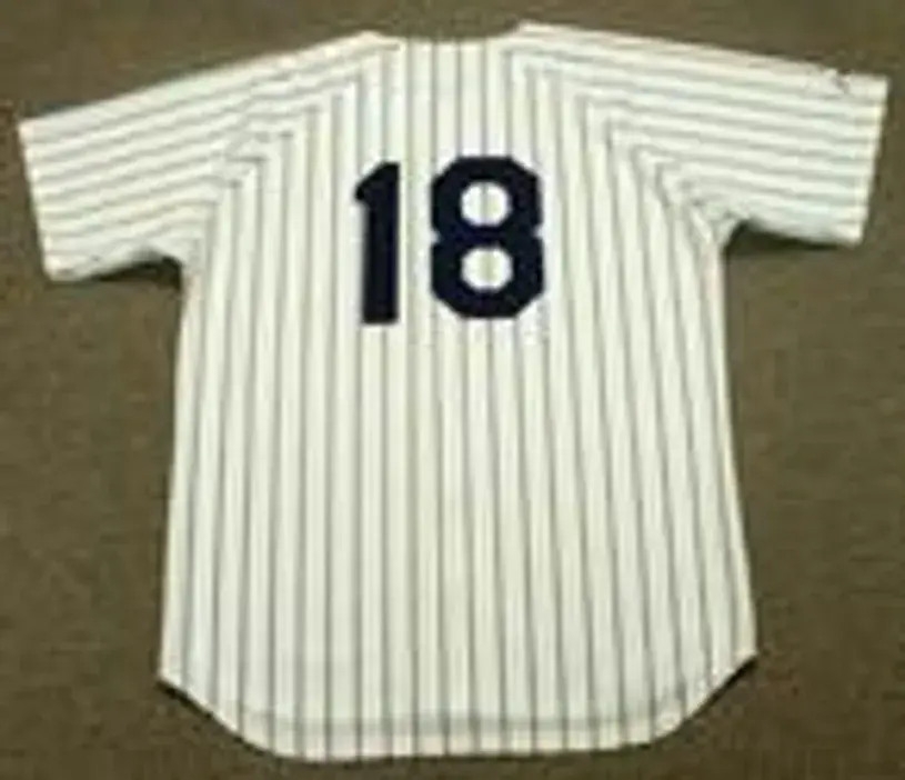 DON LARSEN New York Yankees 1956 Majestic Cooperstown Throwback Home Jersey 