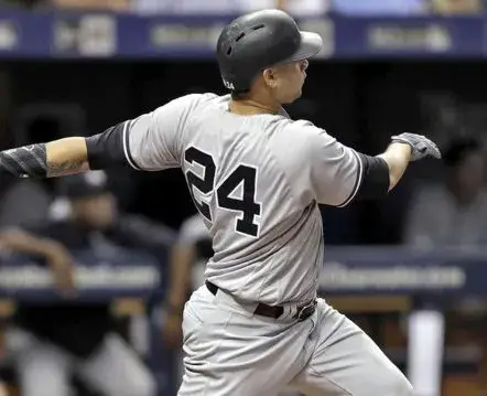 GARY SANCHEZ New York Yankees 2017 Majestic Away Baseball Jersey 
