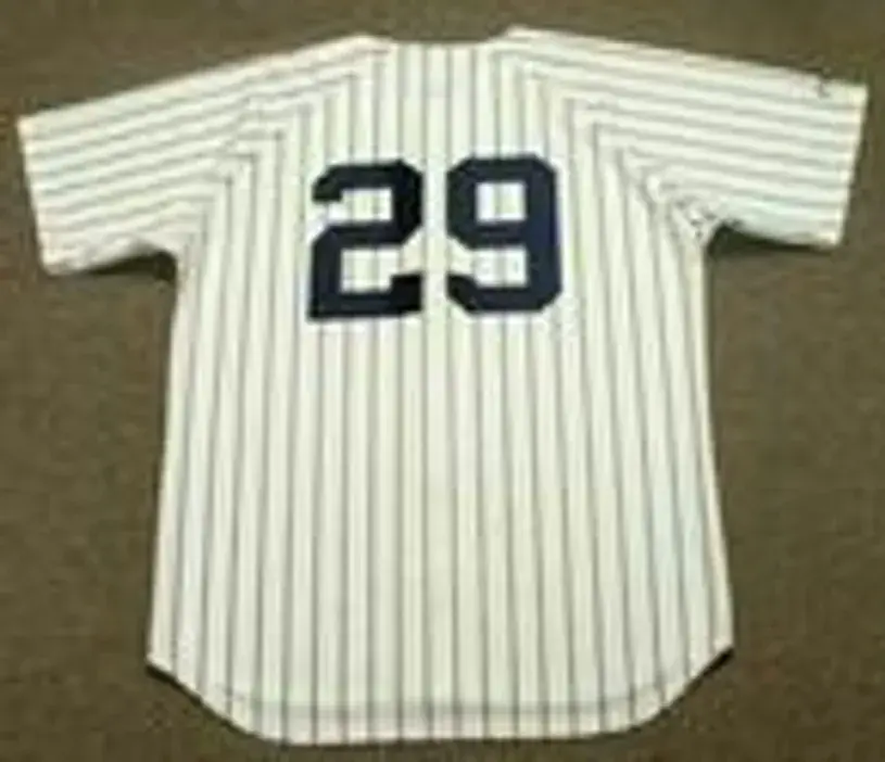 JIM “CATFISH” HUNTER New York Yankees 1977 Majestic Cooperstown Home Jersey 