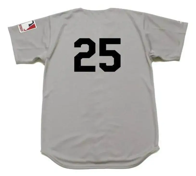 JOE PEPITONE New York Yankees 1969 Majestic Cooperstown Away Jersey 