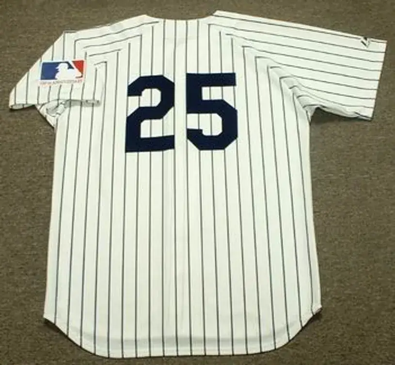 JOE PEPITONE New York Yankees 1969 Majestic Cooperstown Home Jersey 