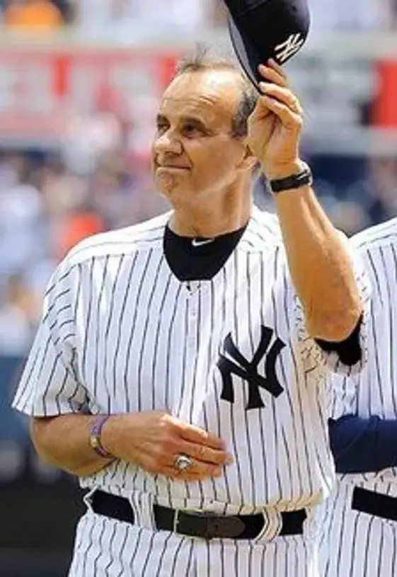 JOE TORRE New York Yankees 2003 Majestic Cooperstown Home Baseball Jersey 