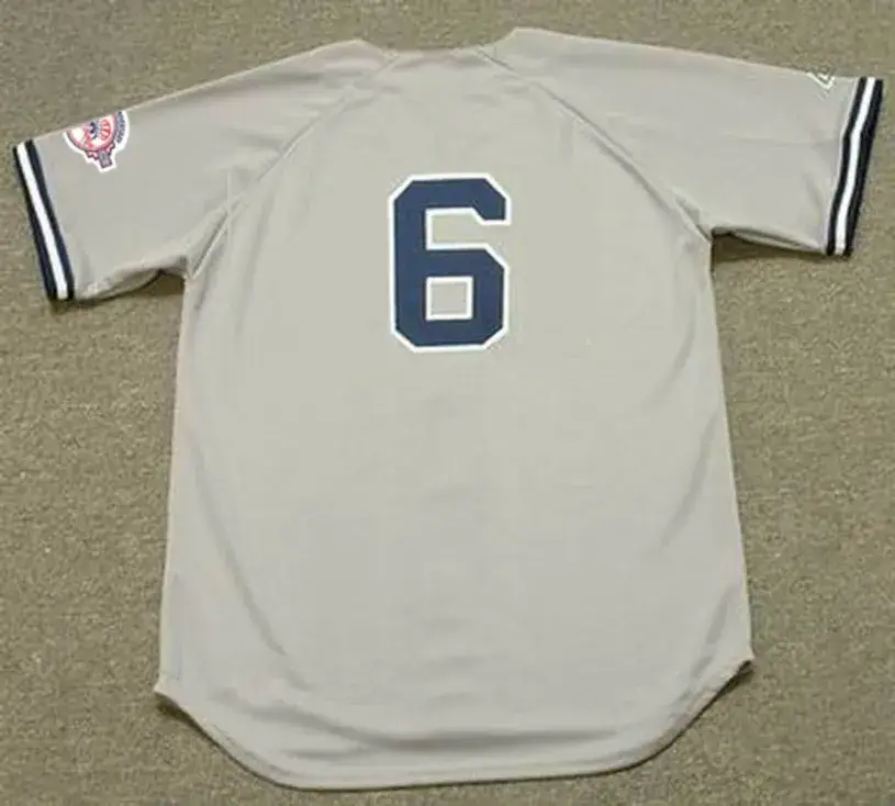 JOE TORRE New York Yankees 2003 Majestic Throwback Away Baseball Jersey 