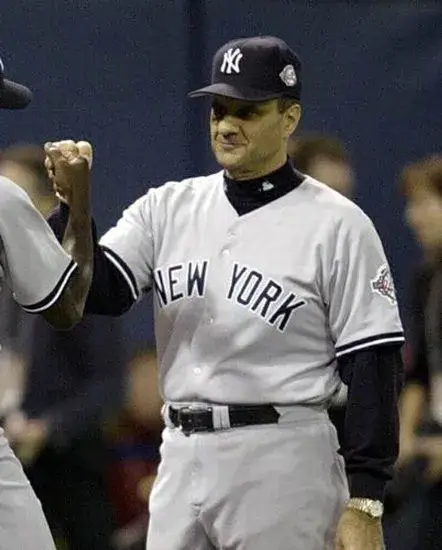 JOE TORRE New York Yankees 2003 Majestic Throwback Away Baseball Jersey 
