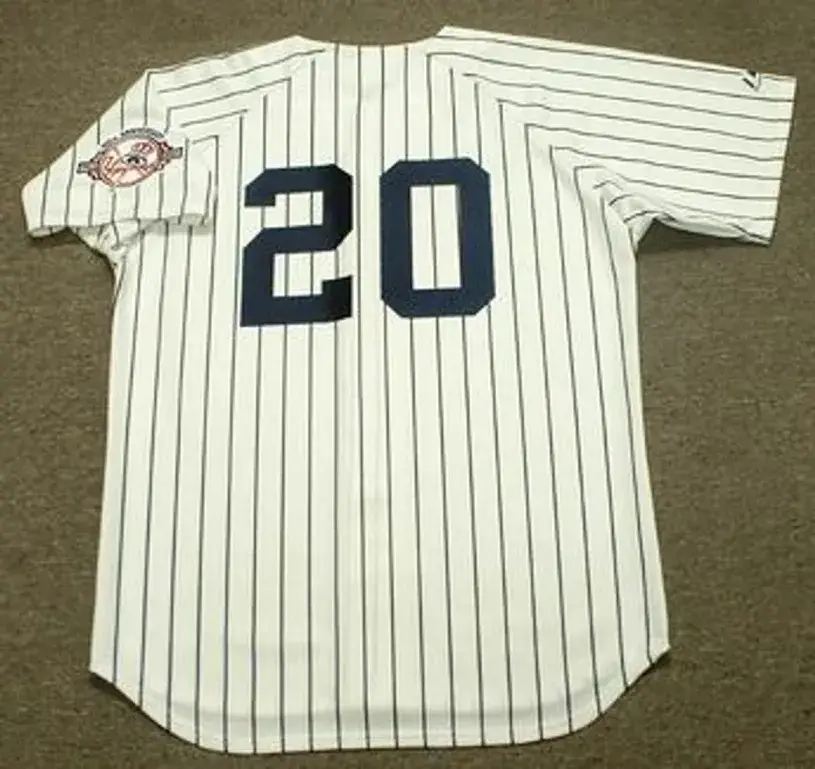 JORGE POSADA New York Yankees 2003 Majestic Cooperstown Home Baseball Jersey 