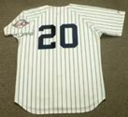 JORGE POSADA New York Yankees 2003 Majestic Cooperstown Home Baseball Jersey 