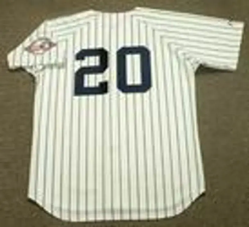 JORGE POSADA New York Yankees 2003 Majestic Cooperstown Home Baseball Jersey 