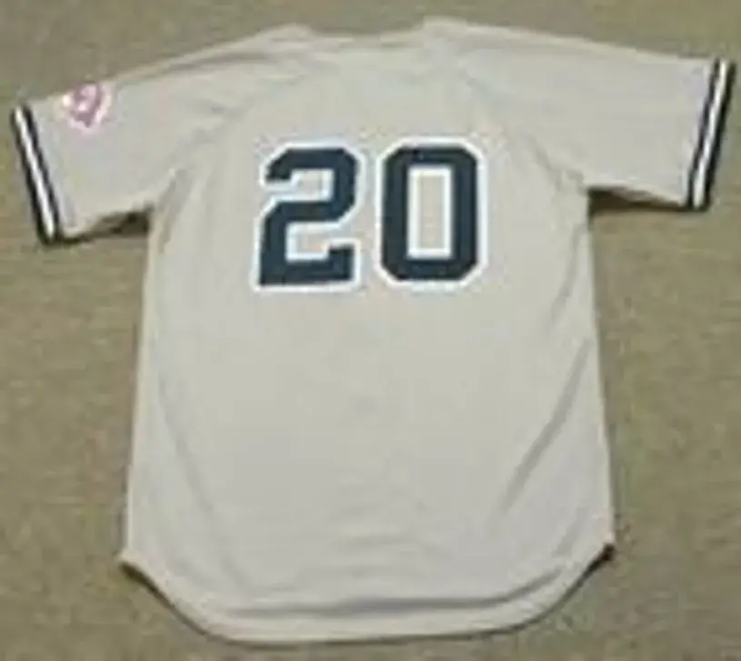 JORGE POSADA New York Yankees 2003 Majestic Throwback Away Baseball Jersey 