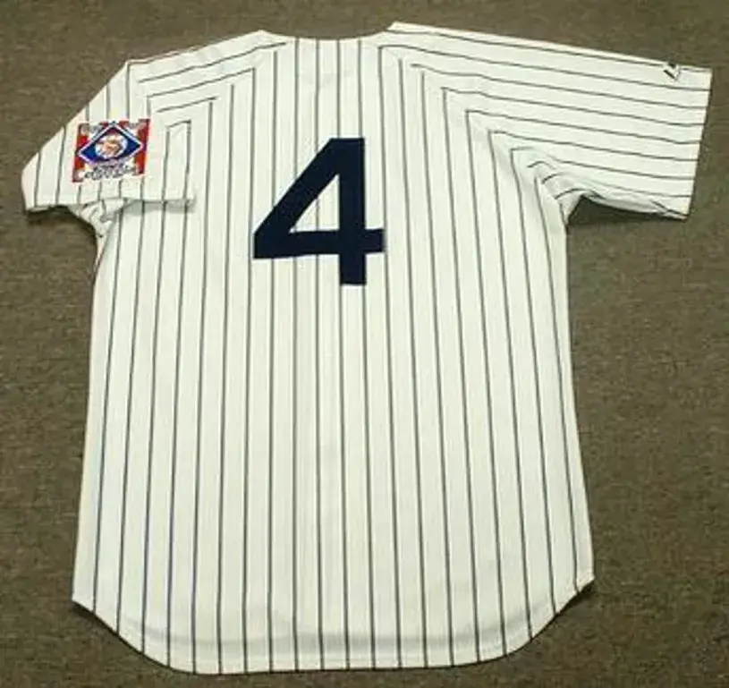 LOU GEHRIG New York Yankees 1939 Home Majestic Throwback Baseball Jersey 