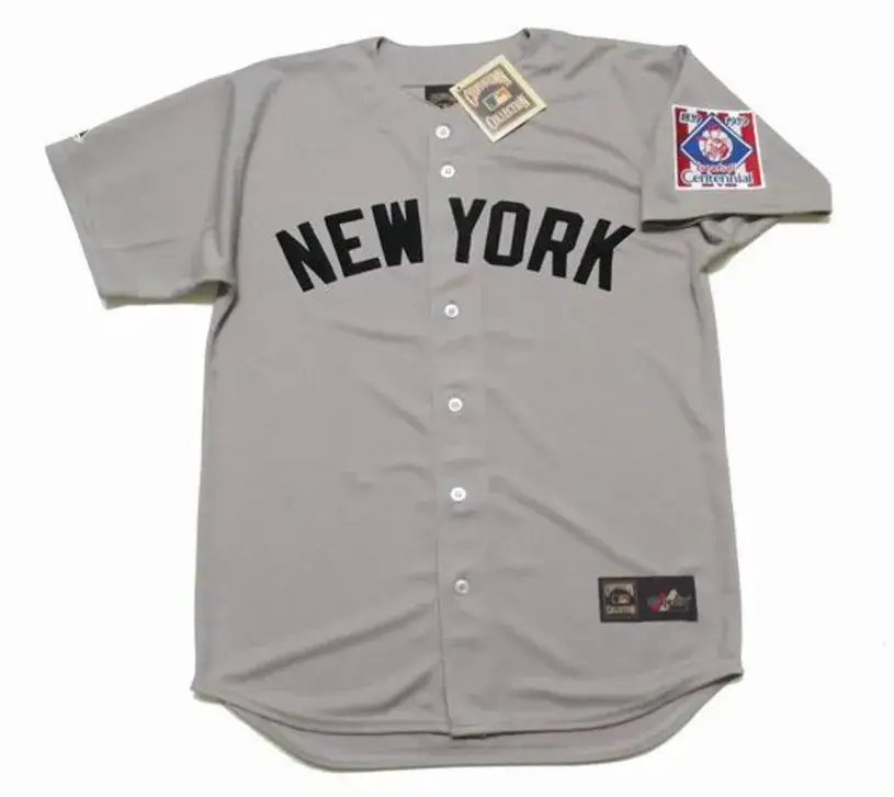 LOU GEHRIG New York Yankees 1939 Majestic Cooperstown Throwback Away Jersey