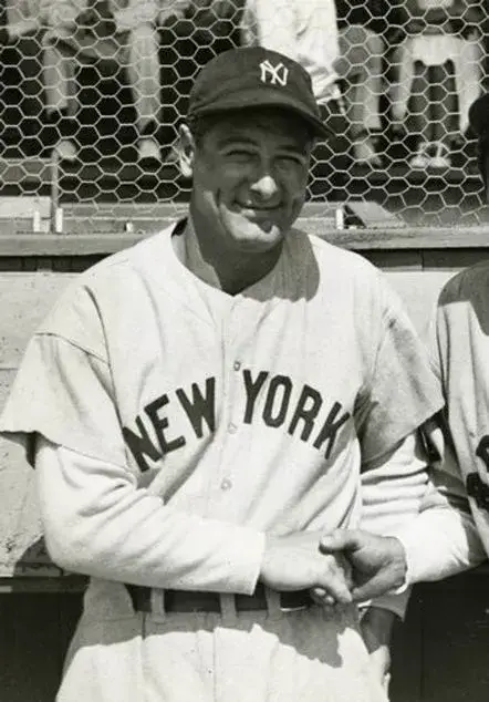 LOU GEHRIG New York Yankees 1939 Majestic Cooperstown Throwback Away Jersey 