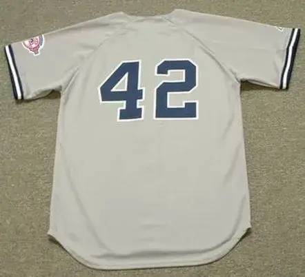 MARIANO RIVERA New York Yankees 2003 Away Majestic Throwback Baseball Jersey 