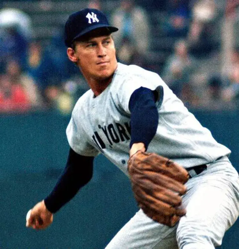 MEL STOTTLEMYRE New York Yankees 1969 Majestic Cooperstown Away Jersey 