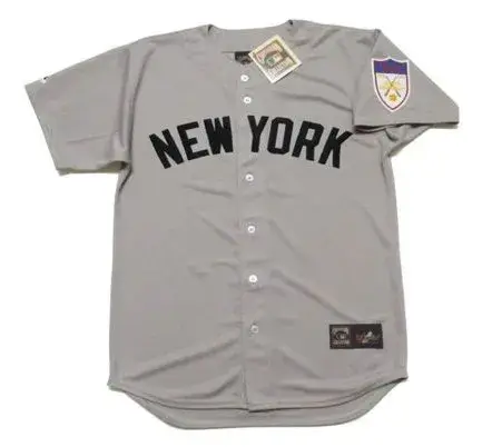 MICKEY MANTLE New York Yankees 1951 Majestic Throwback Away Jersey