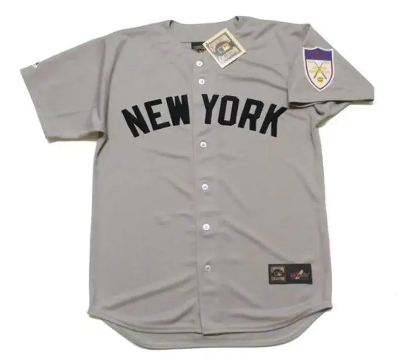 MICKEY MANTLE New York Yankees 1951 Majestic Throwback Away Jersey
