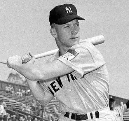 MICKEY MANTLE New York Yankees 1951 Majestic Throwback Away Jersey 