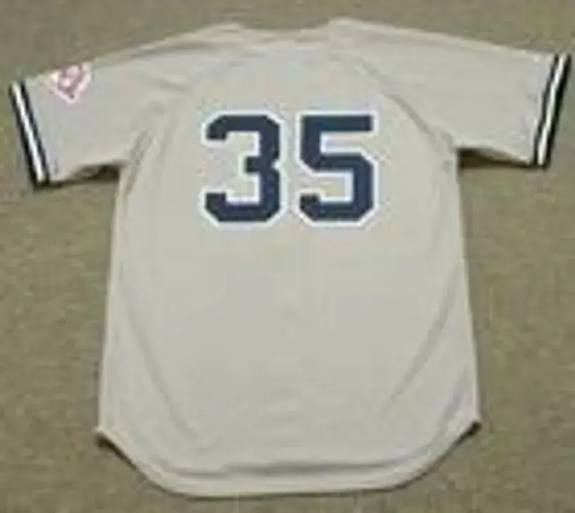 MIKE MUSSINA New York Yankees 2003 Away Majestic Throwback Baseball Jersey 