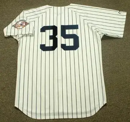 MIKE MUSSINA New York Yankees 2003 Home Majestic Throwback Baseball Jersey 