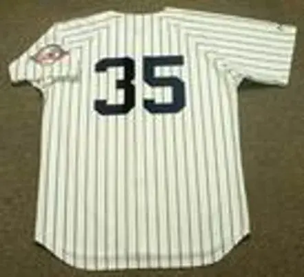 MIKE MUSSINA New York Yankees 2003 Home Majestic Throwback Baseball Jersey 