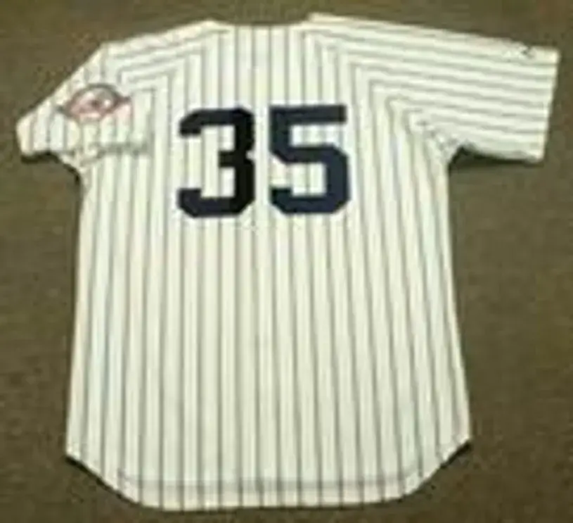 MIKE MUSSINA New York Yankees 2003 Home Majestic Throwback Baseball Jersey 