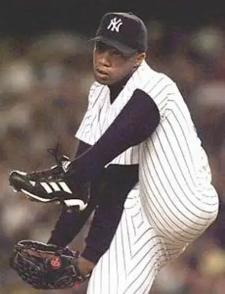 ORLANDO HERNANDEZ New York Yankees 1998 Majestic Cooperstown Home Jersey 
