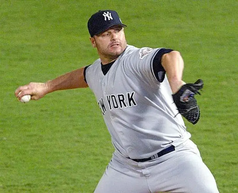 ROGER CLEMENS New York Yankees 2003 Majestic Throwback Away Baseball Jersey 