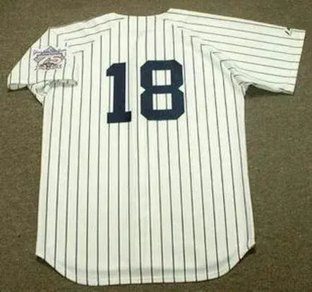 SCOTT BROSIUS New York Yankees 1998 Home Majestic Throwback Baseball Jersey 