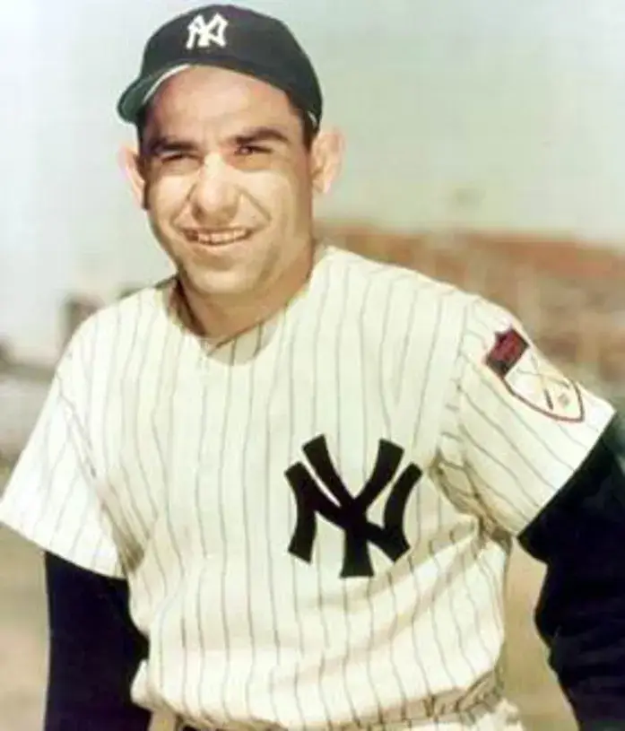 YOGI BERRA New York Yankees 1951 Majestic Cooperstown Throwback Home Jersey 