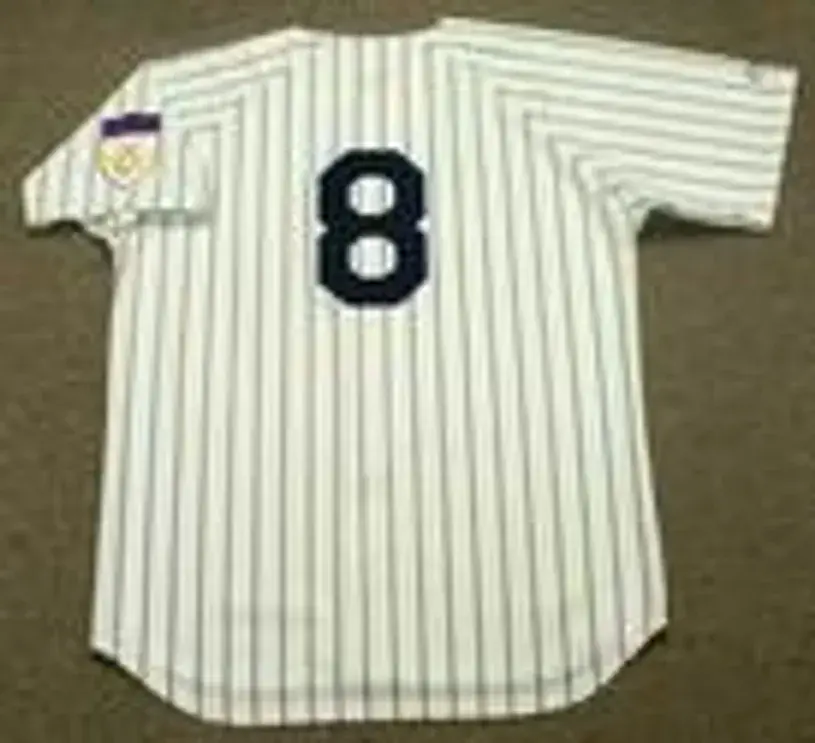 YOGI BERRA New York Yankees 1951 Majestic Cooperstown Throwback Home Jersey 