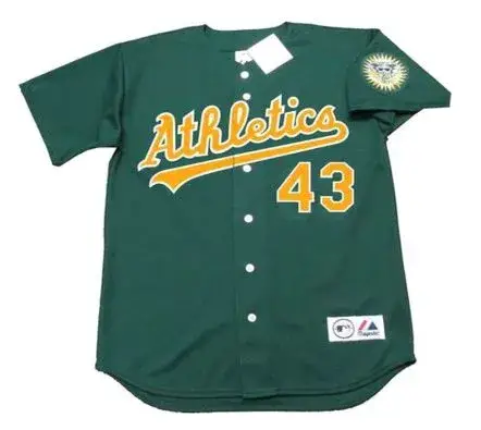 DENNIS ECKERSLEY Oakland Athletics 1994 Alternate Majestic Baseball Throwback Jersey