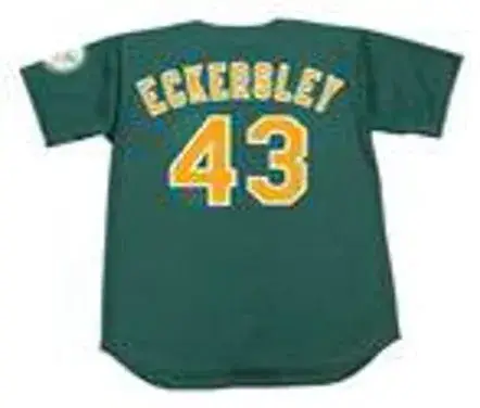DENNIS ECKERSLEY Oakland Athletics 1994 Alternate Majestic Baseball Throwback Jersey 