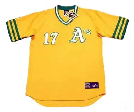 DENNY McLAIN Oakland Athletics 1972 Majestic Cooperstown Baseball Jersey