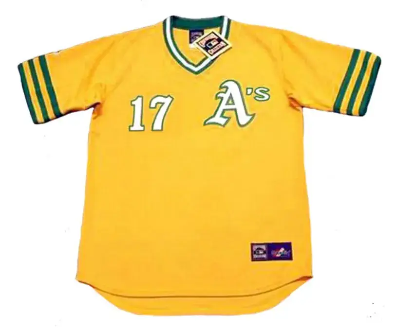 DENNY McLAIN Oakland Athletics 1972 Majestic Cooperstown Baseball Jersey