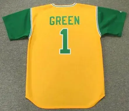 DICK GREEN Oakland Athletics 1969 Majestic Cooperstown Throwback Jersey 