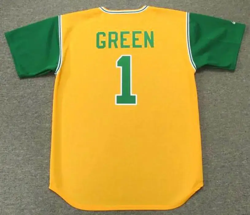 DICK GREEN Oakland Athletics 1969 Majestic Cooperstown Throwback Jersey 