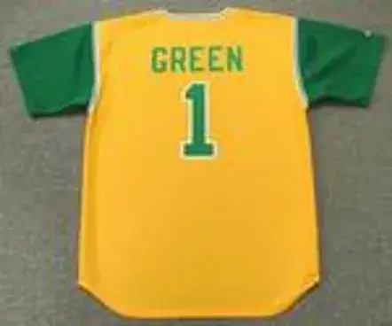 DICK GREEN Oakland Athletics 1969 Majestic Cooperstown Throwback Jersey 