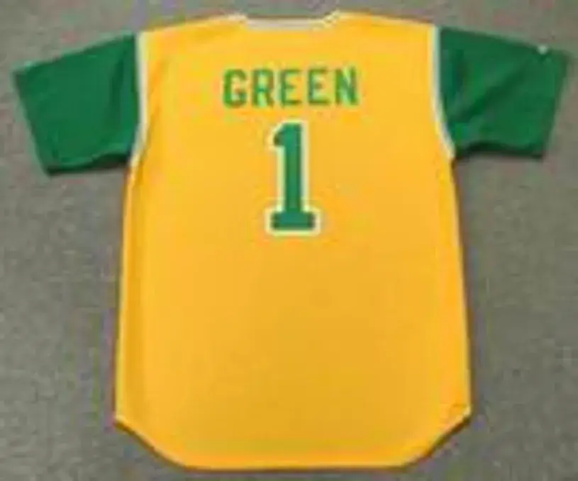 DICK GREEN Oakland Athletics 1969 Majestic Cooperstown Throwback Jersey 