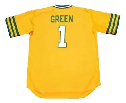 DICK GREEN Oakland Athletics 1972 Majestic Cooperstown Throwback Baseball Jersey
