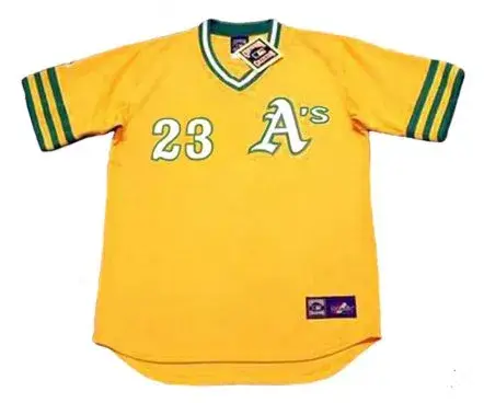 DICK WILLIAMS Oakland Athletics 1972 Majestic Cooperstown Baseball Jersey